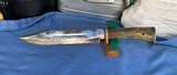 ANTIQUE AMERICAN FRONTIER BOWIE FIGHTING KNIFE - 6 of 12