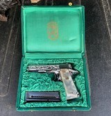 LLAMA FACTORY ENGRAVED PRESENTATION GRADE CASED 22 Pistol - 1 of 21