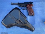 WALTER P38 WW2 Original DATED 1943 with HARD HOLSTER made by CWW DATED 1943 - 1 of 16