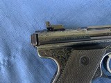 RUGER MK 1 - 22 long - FACTORY ENGRAVED - 7 of 18