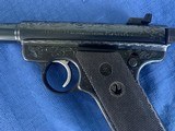 RUGER MK 1 - 22 long - FACTORY ENGRAVED - 2 of 18