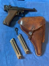 LUGER DWM with 2 MATCHING MAGS and HOLSTER and MATCHING NUMBER TOOL - 1 of 25