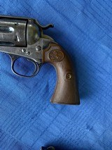 COLT SAA “BISLEY MODEL” 38 W.C.F - 4 3/4” BARREL- RARE BROWN GRIPS - 3 of 16