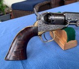 COLT 1849 POCKET FACTORY “GUSTAVE YOUNG ENGRAVED “ Cased with Accroutments - 9 of 21
