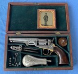 COLT 1849 POCKET FACTORY “GUSTAVE YOUNG ENGRAVED “ Cased with Accroutments - 21 of 21