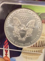 TRUMP HERALDIC EAGLE SILVER DOLLAR- 1 Oz. 999 - 5 of 5