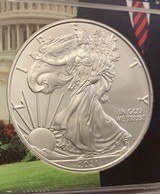 TRUMP HERALDIC EAGLE SILVER DOLLAR- 1 Oz. 999 - 4 of 5