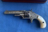 SMITH &WESSON No . 1 1/2 22 Short - CASED and FACTORY ENGRAVED - 3 of 19
