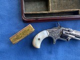 SMITH &WESSON No . 1 1/2 22 Short - CASED and FACTORY ENGRAVED - 5 of 19