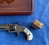 SMITH &WESSON No . 1 1/2 22 Short - CASED and FACTORY ENGRAVED - 7 of 19