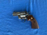 COLT PYTHON- 2 1/2” BARREL- NICKEL FINISH - FACTORY LETTER - 1 of 19