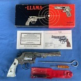 LLAMA 38 REVOLVER FACTORY ENGRAVED w/ Original BOX & PAPERWORK - 3 of 18