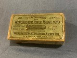 WINCHESTER RIFLE MODEL 1873 44 CAL Box of ammo - 6 of 9