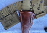 UNION SWITCH & SIGNAL-ORIGINAL WW2 - W/ 1942 BOYT Holster and Belt - 8 of 15