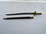 WINCHESTER SABER BAYONET With ORIGINAL LEATHER SCABBARD - 1 of 17