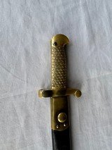 WINCHESTER SABER BAYONET With ORIGINAL LEATHER SCABBARD - 2 of 17