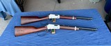 HENRY “ EVIL ROY “ PAiR of RIFlES 22 MAGNUM and 22 S,L & LR - 1 of 25