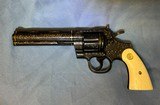 COLT PYTHON 6” - MASTER ENGRAVER- 24 KARAT GOLD INLAYS - 6 of 12