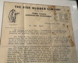 THE FISK TIRE COMPANY ORIGINAL Co. LETTER DATED 1915 - 3 of 7