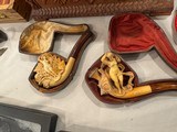 Antique Carved Pipes with cases - 1 of 7