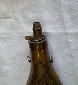 ANTIQUE POWDER FLASK with HUNTING SCENE - 3 of 10