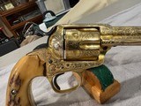 COLT SAA 4 3/4” barrel - 45 Cal. MASTER ENGRAVER D.W. HARRIS , TX. - 3 of 18