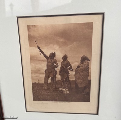 EDWARD CURTIS 1908 ORIGINAL GOLD TONE PHOTOGRAVUE - Image 2 of 10