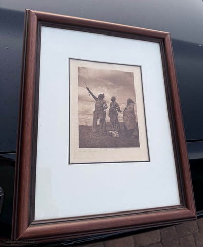 EDWARD CURTIS 1908 ORIGINAL GOLD TONE PHOTOGRAVUE - Image 7 of 10