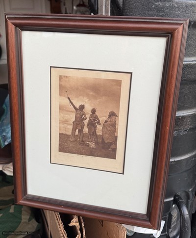 EDWARD CURTIS 1908 ORIGINAL GOLD TONE PHOTOGRAVUE - Image 6 of 10