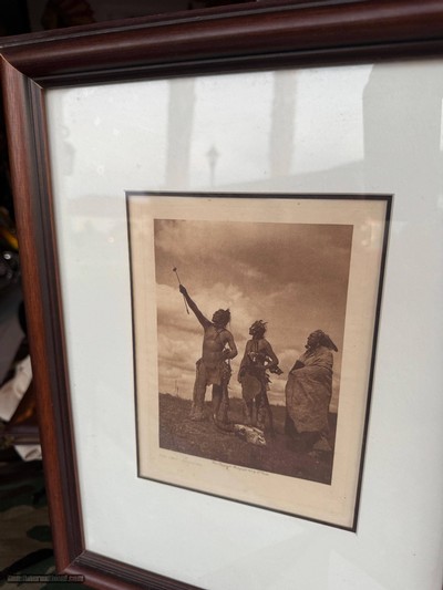 EDWARD CURTIS 1908 ORIGINAL GOLD TONE PHOTOGRAVUE - Image 5 of 10
