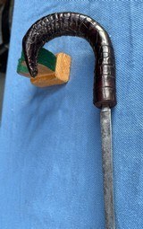 AMERICAN SWORD CANE - ALLIGATOR SKIN - w/ DECORATED SWORD BLADE - 21 of 23
