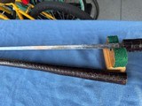 AMERICAN SWORD CANE - ALLIGATOR SKIN - w/ DECORATED SWORD BLADE - 13 of 23