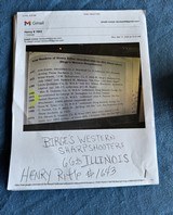 HENRY RIFLE DOCUMENTED CIVIL WAR to BIRGES WESTERN SHARPSHOOTERS - 3 of 24