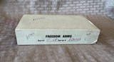 FREEDOM ARMS - FACTORY ENGRAVED- CASED - 4 of 14