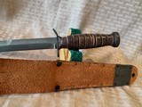 M3 BLADE MARKED IMPERIAL w/ ORIGINAL LEATHER SCABBARD - 9 of 16