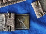 INDIAN WARS TEXAS 45 AMMO Belt and ORIGINAL BUCKLE -ANSON MILLS STAMPED - 4 of 7
