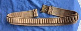 INDIAN WARS TEXAS 45 AMMO Belt and ORIGINAL BUCKLE -ANSON MILLS STAMPED - 3 of 7