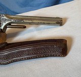 Smith & Wesson No 2 - L.D. Nimske Engraved with Original Slim Jim Holster - 3 of 25