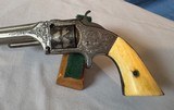 Smith & Wesson No 2 - L.D. Nimske Engraved with Original Slim Jim Holster - 13 of 25