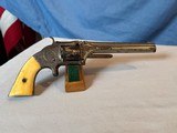 Smith & Wesson No 2 - L.D. Nimske Engraved with Original Slim Jim Holster - 6 of 25