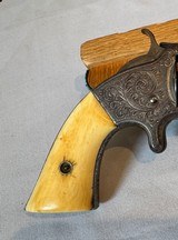 Smith & Wesson No 2 - L.D. Nimske Engraved with Original Slim Jim Holster - 4 of 25