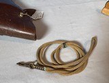 BRITISH 1916 HOLSTER with LANYARD for Model 1917 or Mk1 Webley 455 caliber - 12 of 12