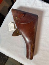 BRITISH 1916 HOLSTER with LANYARD for Model 1917 or Mk1 Webley 455 caliber - 2 of 12