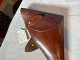 BRITISH 1916 HOLSTER with LANYARD for Model 1917 or Mk1 Webley 455 caliber - 3 of 12