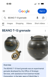 T-13 “EXP” BEANO - OSS HAND GRENADE - 3 of 17