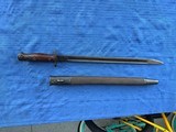 Trench Gun Bayonet dated 1907 with Original Scabbard