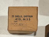 MILITARY ISSUED 12 and 410 GAUGE 3 SEALED BOXES - 10 of 14