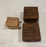 MILITARY ISSUED 12 and 410 GAUGE 3 SEALED BOXES
