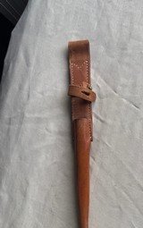 JOHNSON RIFLE BAYONET LEATHER SCABBARD