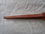 JOHNSON RIFLE BAYONET LEATHER SCABBARD - 4 of 8